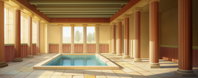 Ancient Mycenaean Palace Interior