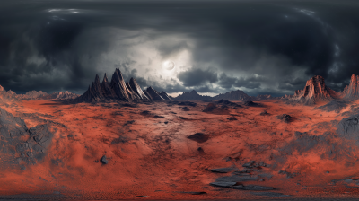 Barren Desert Landscape