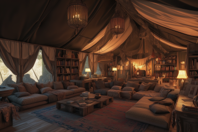 Cozy Fantasy Tent Interior