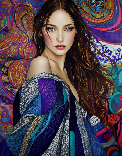Hyperrealist Glamour Woman