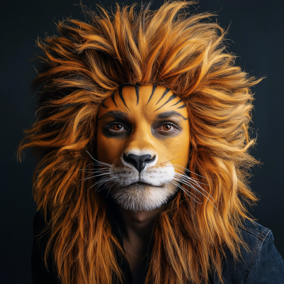 Rockstar with Lion Makeup