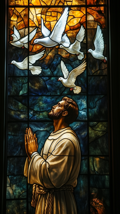 Stained Glass Apostle