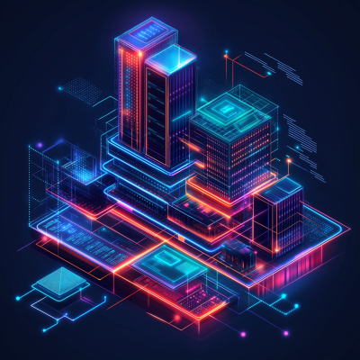 Futuristic Isometric Diagram