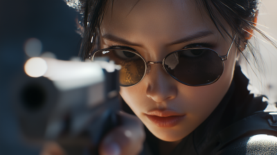 Model with Sunglasses