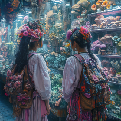 Mayan Females in a Drugstore