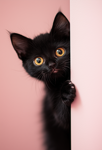 Cute Kitten Peeking