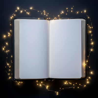 Illuminated Open Book