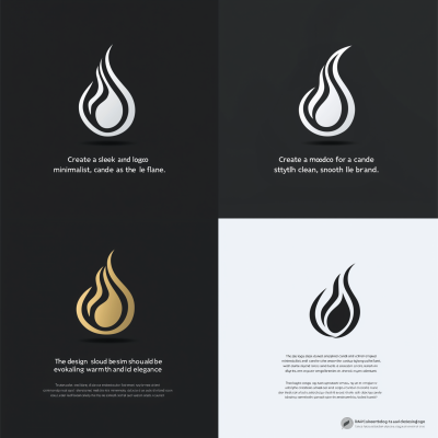 Modern Candle Logo