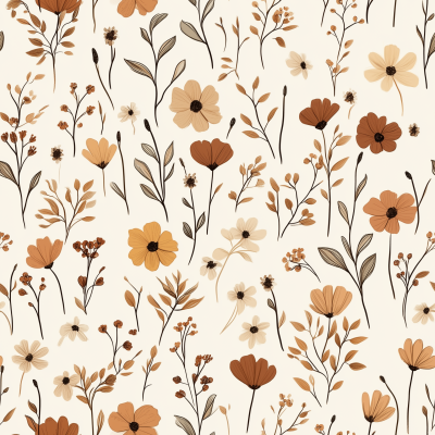 Minimalist Floral Boho Pattern
