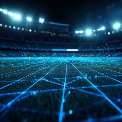 Futuristic Football Stadium