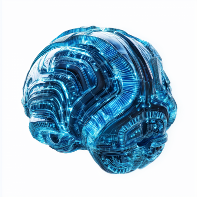 Futuristic Digital Brain