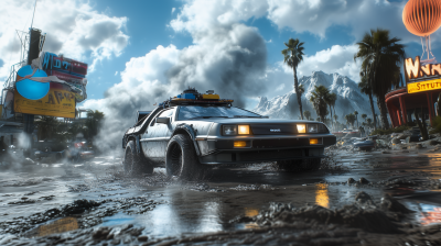 De Lorean on Alien Planet