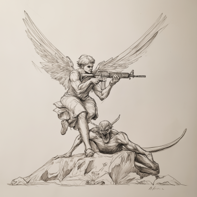 Sketch of an Angel