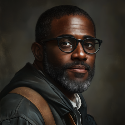 Photoreal Portrait of a Filmmaker