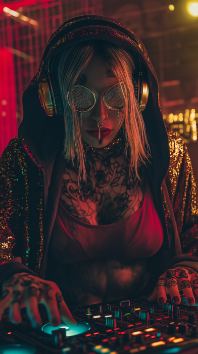 Surreal Portrait of a Blind Musician
