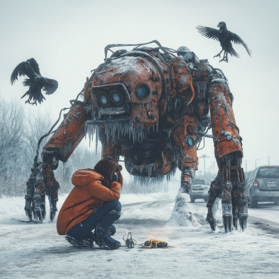 Frozen Robot Struggle