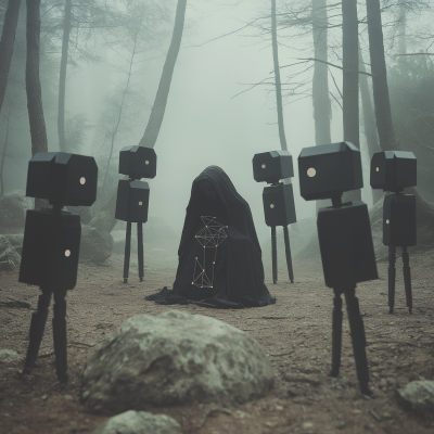 Surreal Circle of Robots