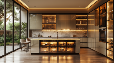 Luxurious Italian Glass Kitchen