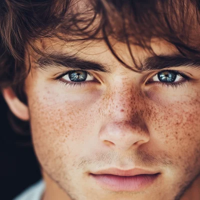 Young Man with Freckles