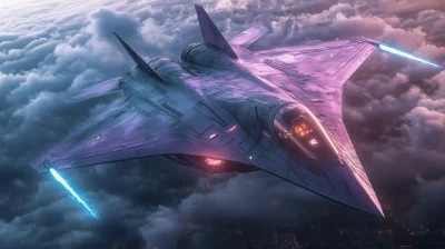 Futuristic Stealth Fighter