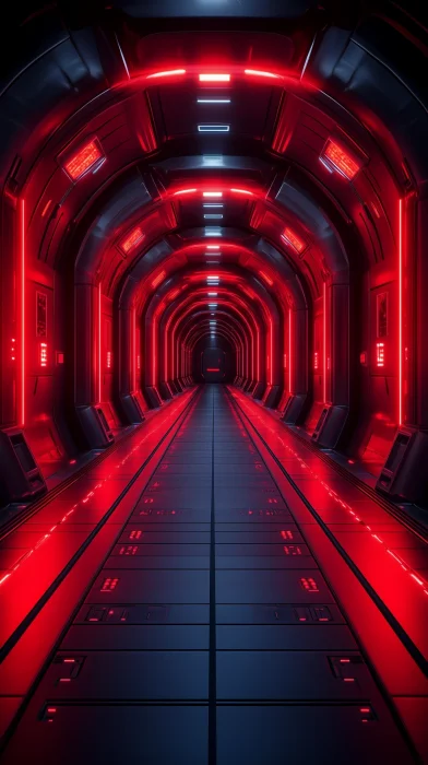 Futuristic Red Background