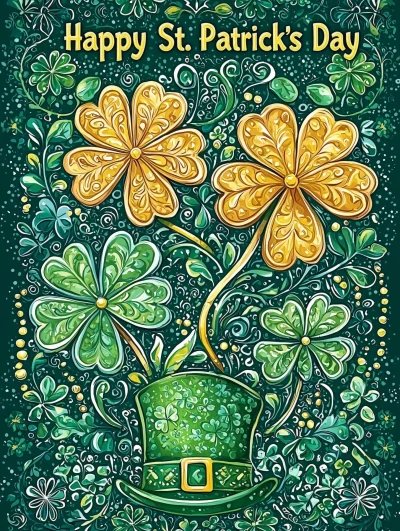 Vibrant St. Patrick’s Day Card