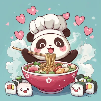 Cute Panda Chef