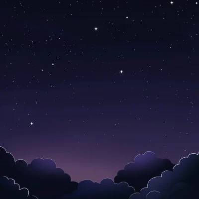 Dark Minimalistic Cartoon Background