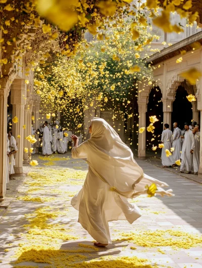 Whirling Under Blossoms