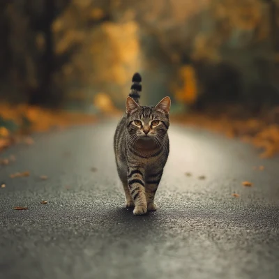 Cat on the Road