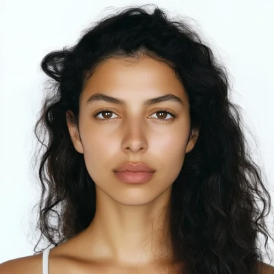 Passport Photo of a Spanish Model