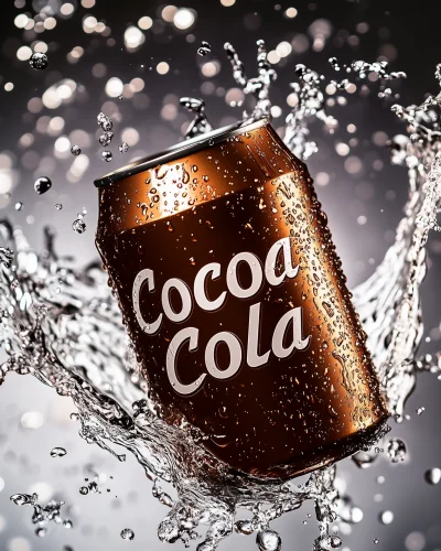 Cocoa Cola Can Splash