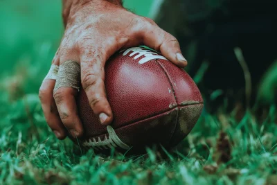 Weathered Hand and Football