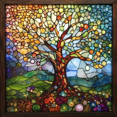 Tree of Life Stained Glass