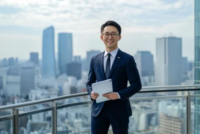 Professional Portrait Overlooking Tokyo