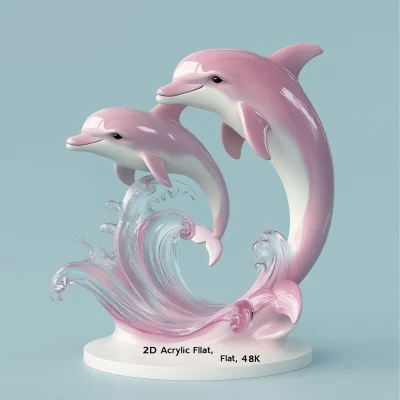 Dolphin Couple Sculpture