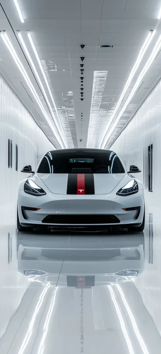 Tesla Model Y with Italian Flag