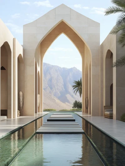 Minimal Contemporary Design Inspired by Jabreen Castle