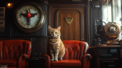 Cat on Cruise Ship Chair