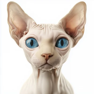 Sphynx Cat in Hyper Realism