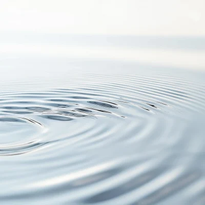 Ripples on White Background