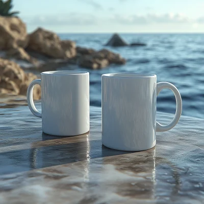 White Coffee Mug Mockup