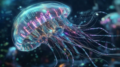 Futuristic Cybernetic Jellyfish