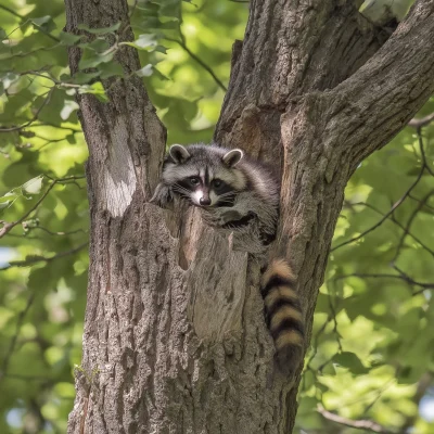 Raccoon in the Wild