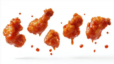 Flying Chicken Pieces in Sauce