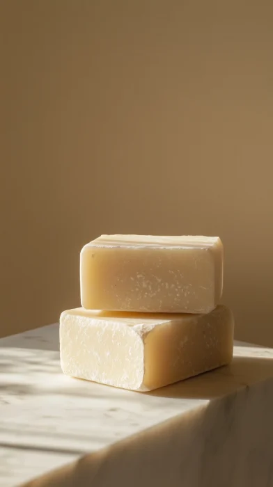 Minimalist Aleppo Soap Still Life