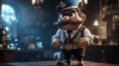 Bavarian Rebel Claymation Figure
