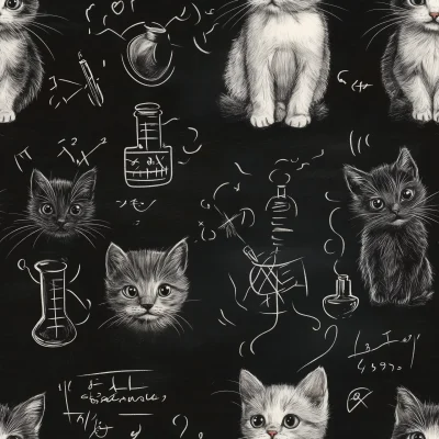 Chalkboard Cats