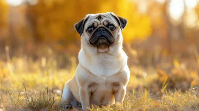 Pug in the Sunlight