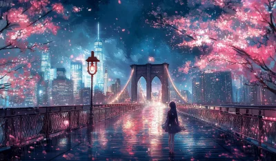 Brooklyn Bridge Fantasy Art